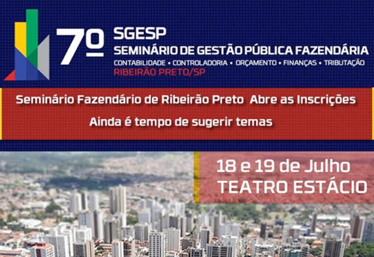 7 Seminário de Gestão Pública Fazendária - Eventos